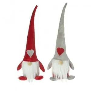 A Pair of Festive Mismatched Gonks Christmas Decorations