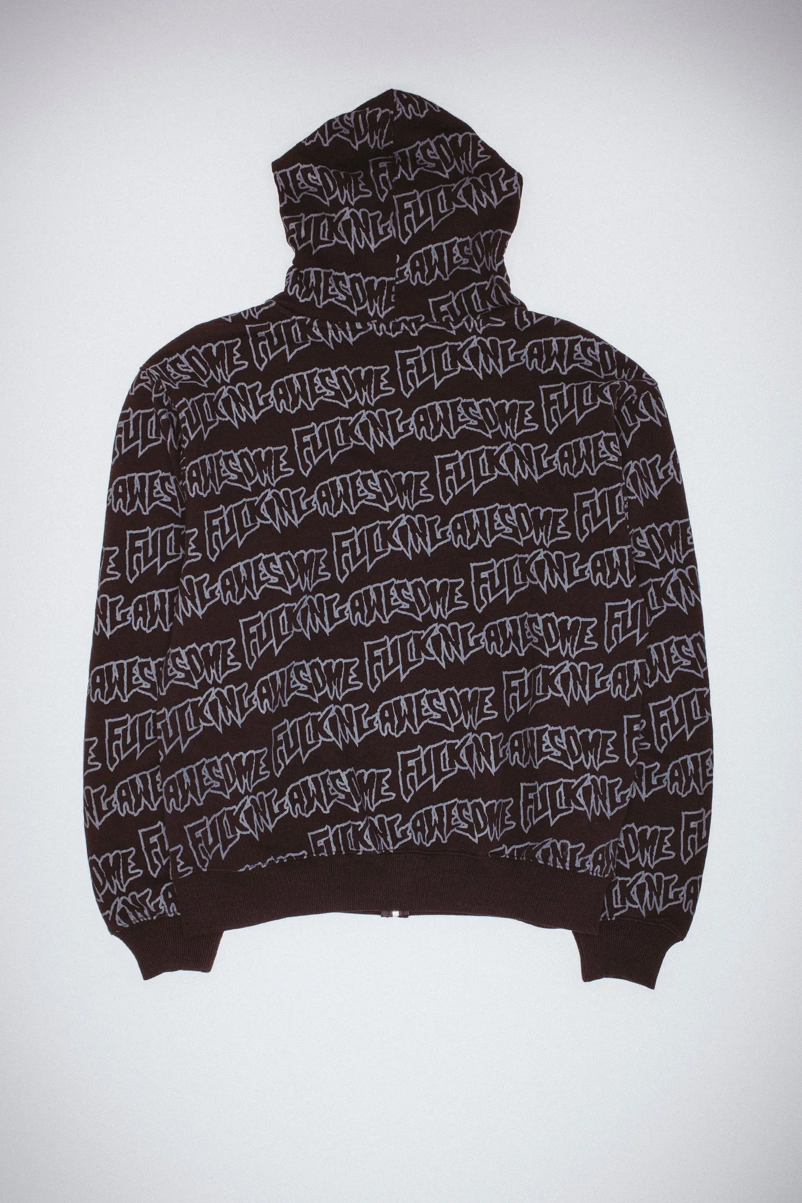 AOP STAMP ZIPPED HOODIE