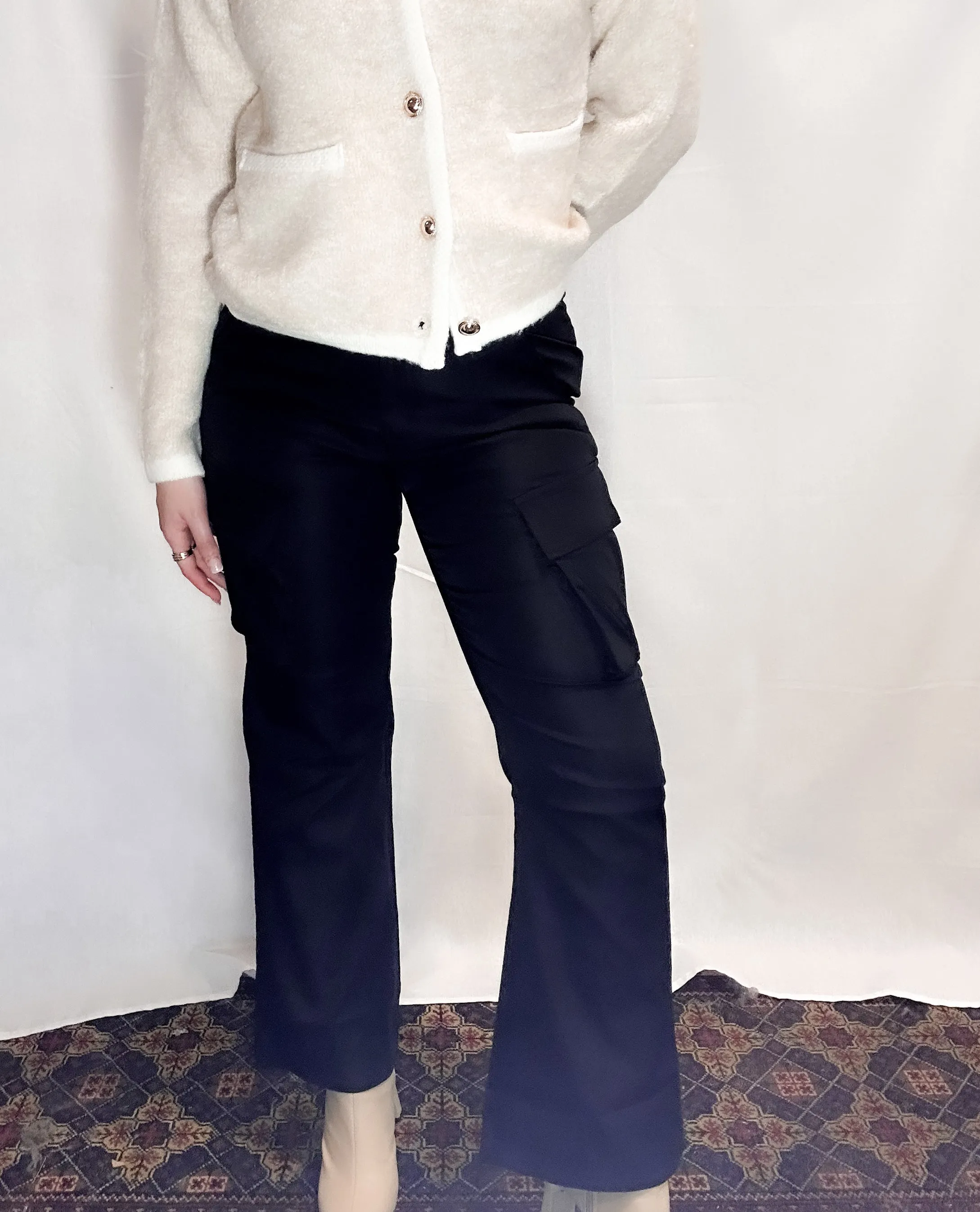 BLACK CARGO PANT