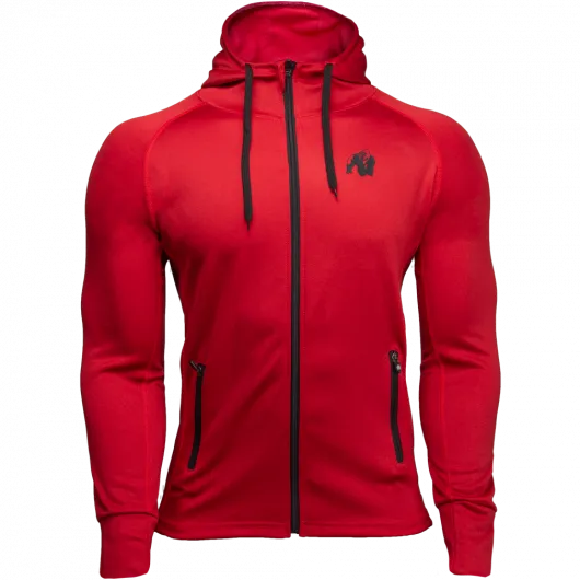 Bridgeport Zipped Hoodie - Red