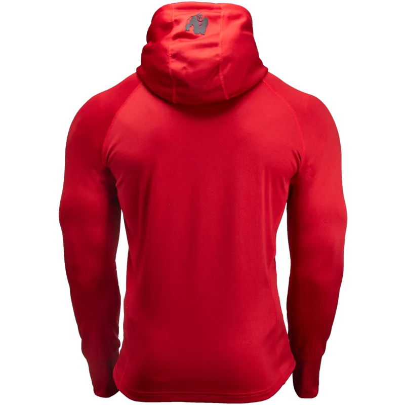 Bridgeport Zipped Hoodie - Red