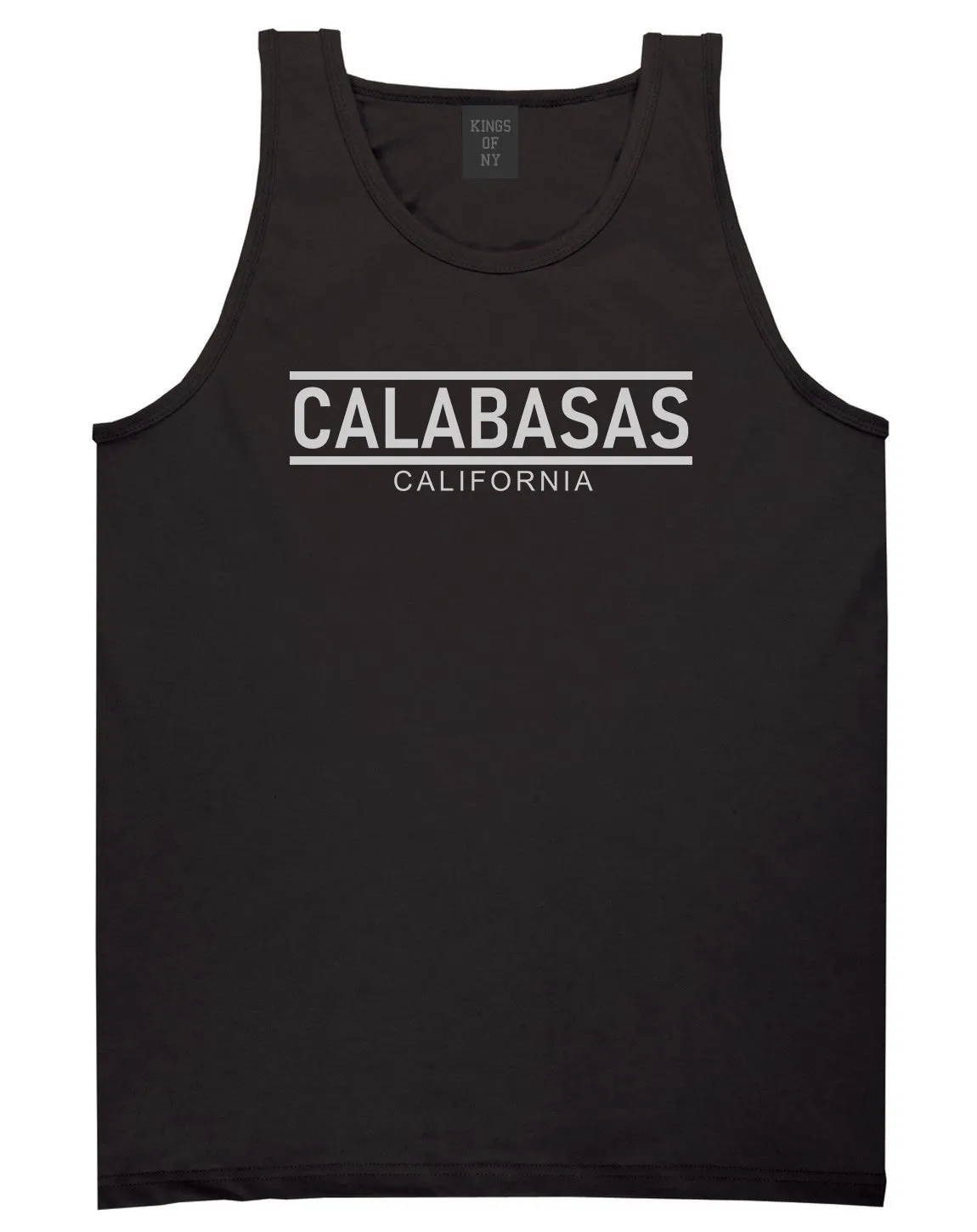 Calabasas California City Lines Mens Tank Top T-Shirt