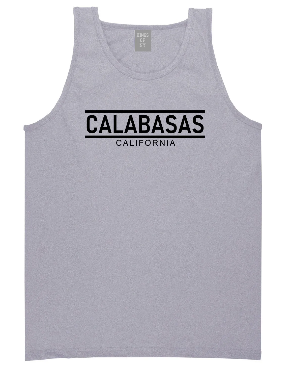 Calabasas California City Lines Mens Tank Top T-Shirt