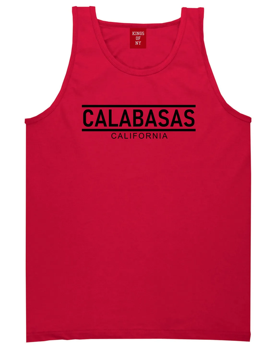 Calabasas California City Lines Mens Tank Top T-Shirt
