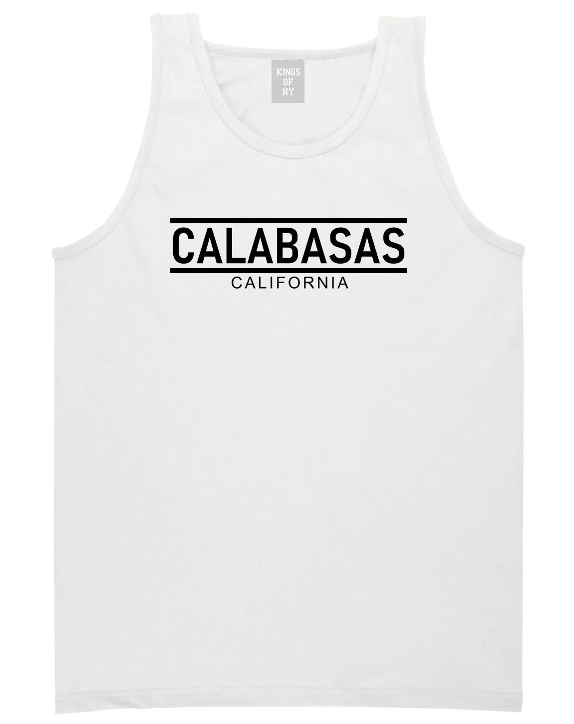 Calabasas California City Lines Mens Tank Top T-Shirt