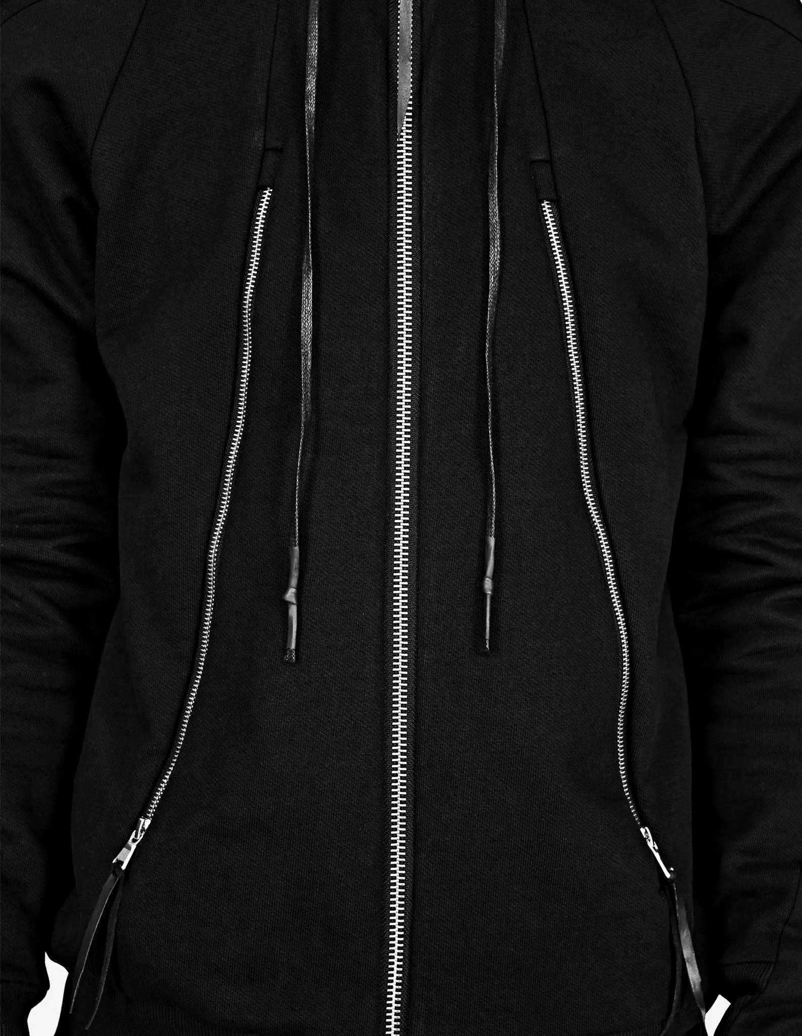 Double-hooded Zipped Sweatshirt