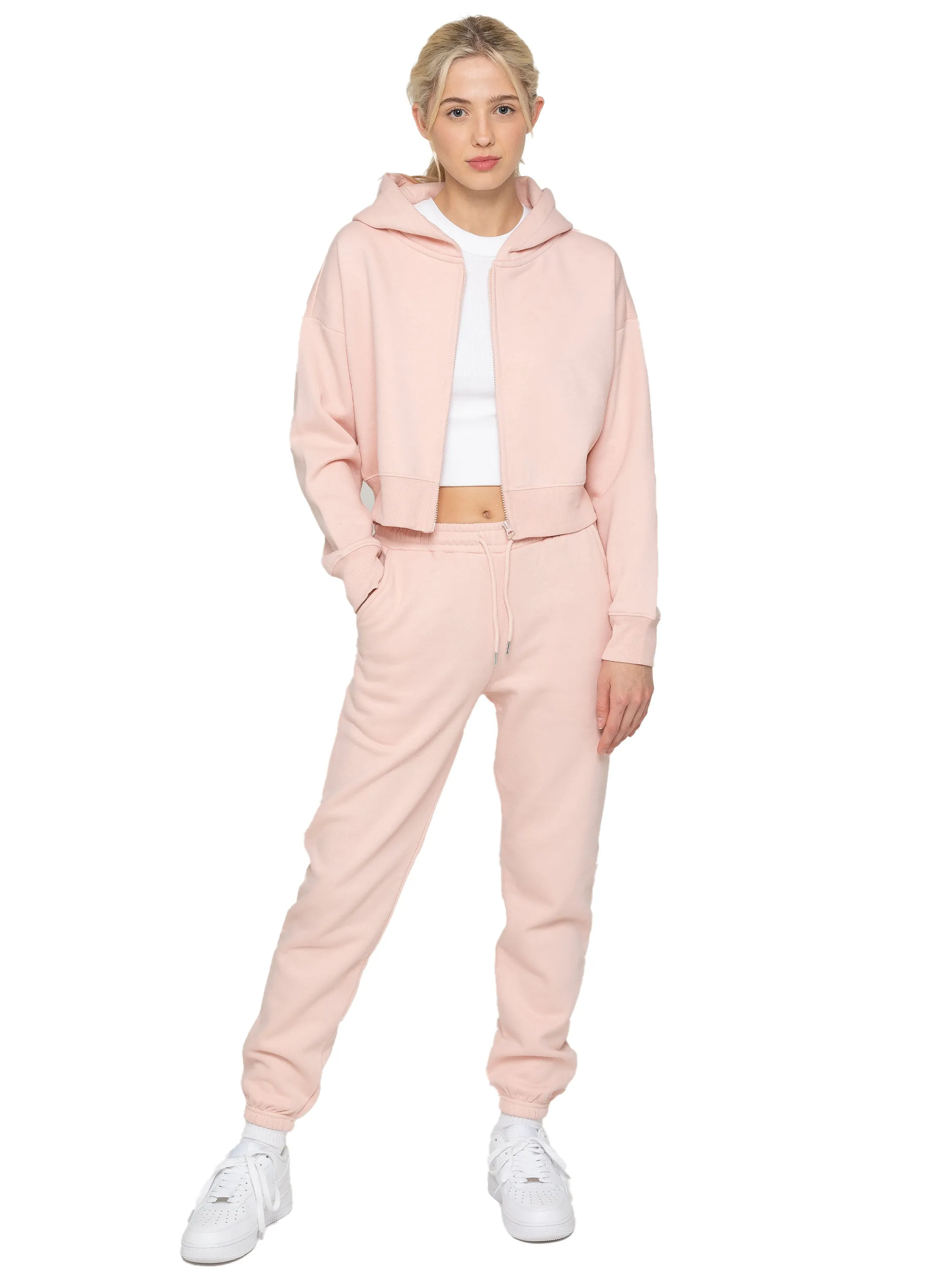 Enzo | Womens Cropped Zipped Hoodie