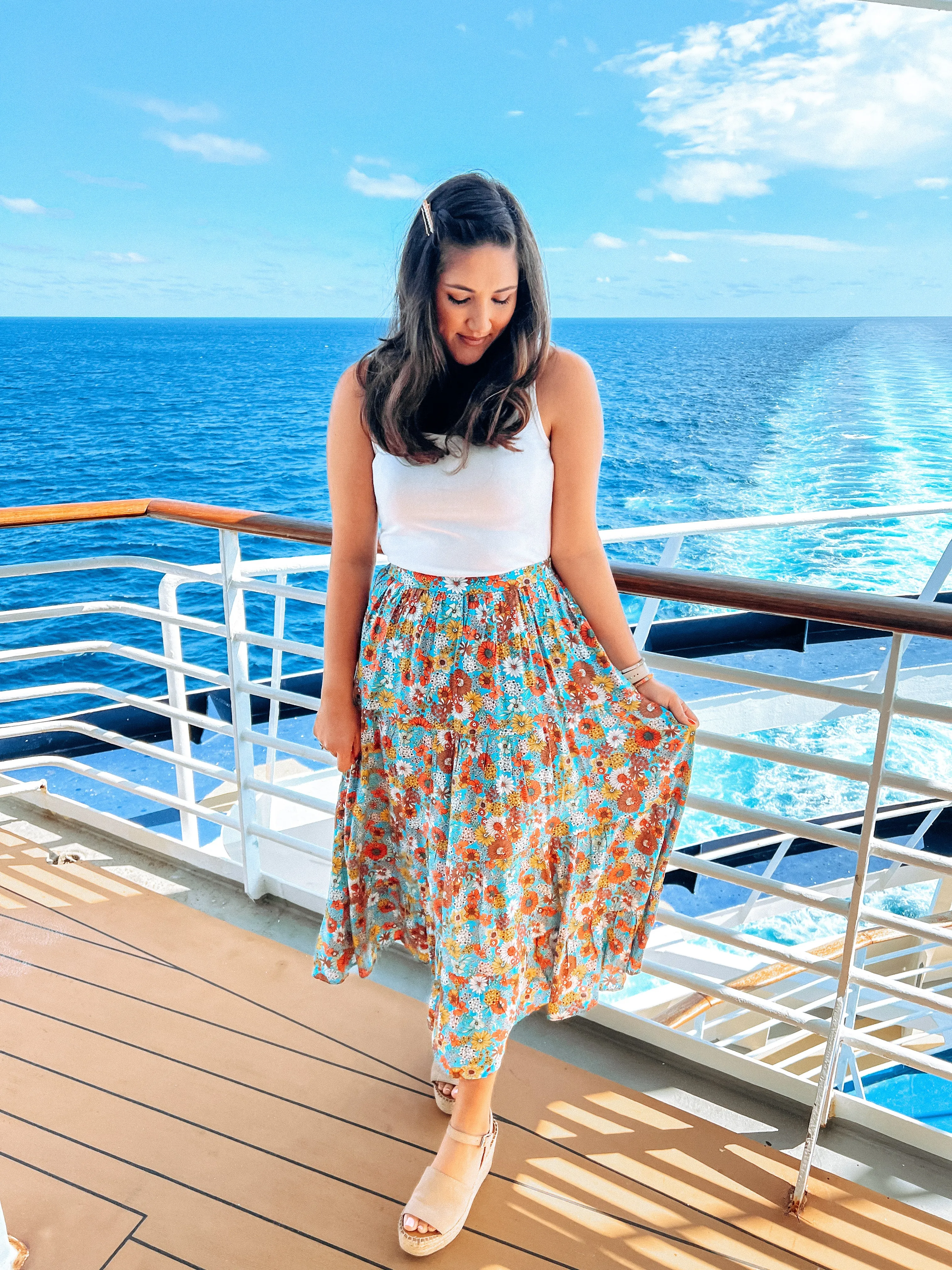 Fiona Flowy Floral Skirt