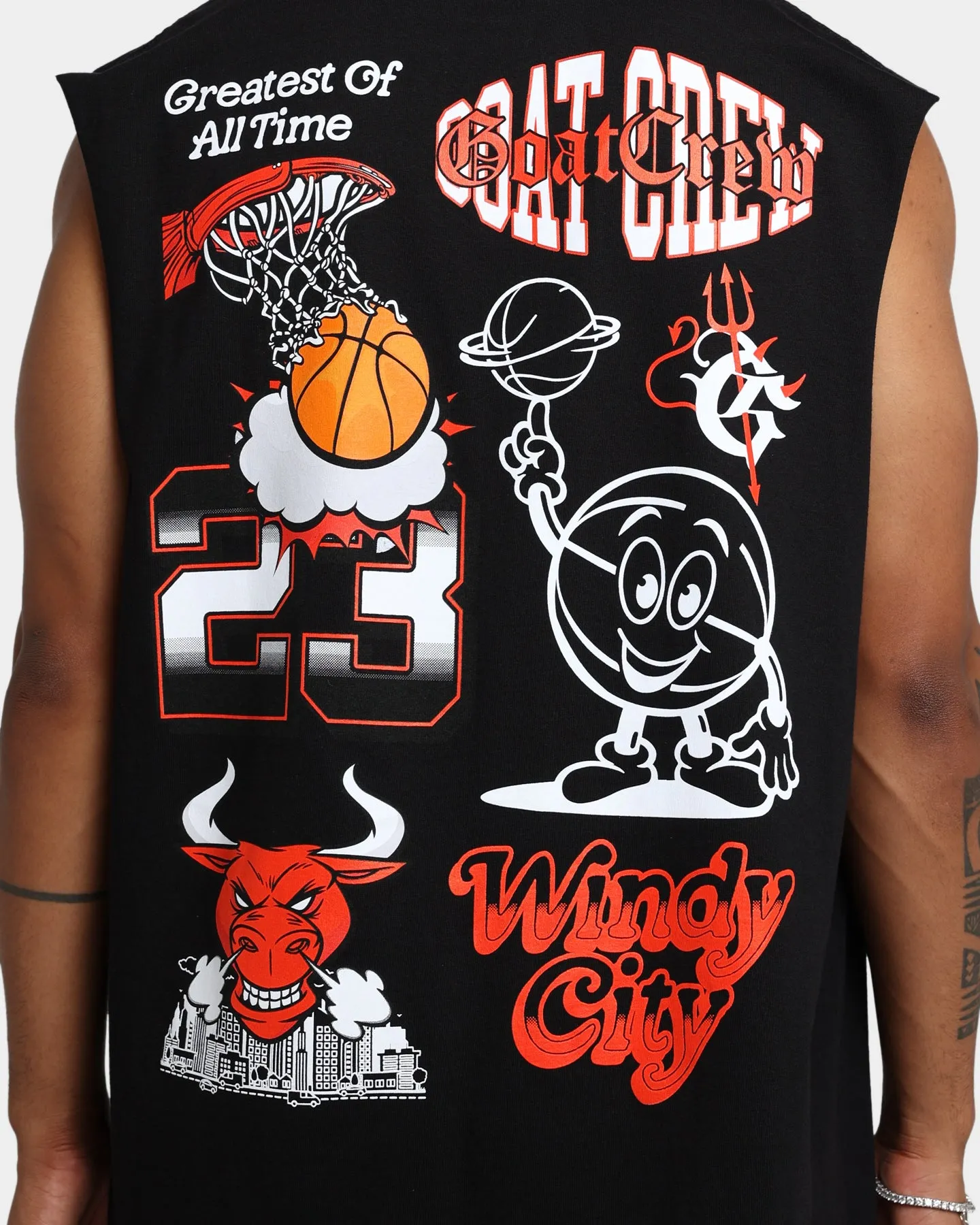 Goat Crew Windy City Muscle T-Shirt Black