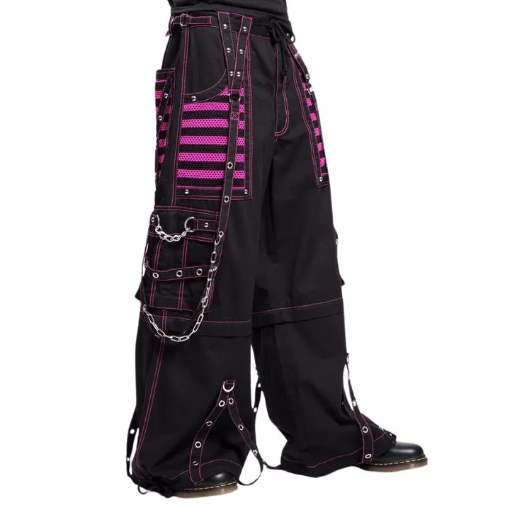 Gothic Electro Emo Pant - Black/Pink