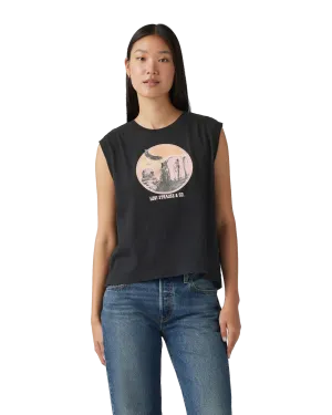 Graphic Boxy T-Shirt in Anthracite