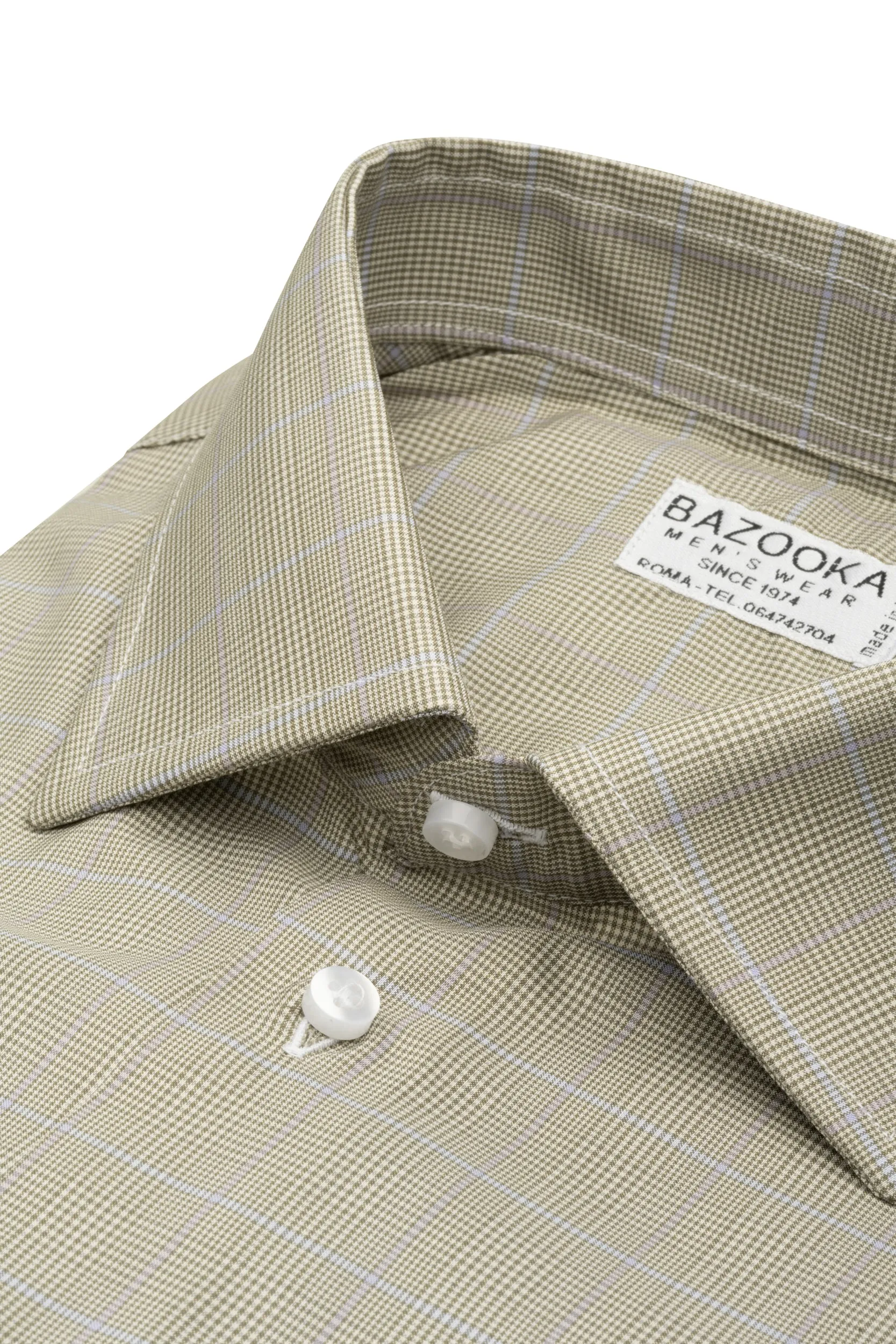 Grey Prince of Wales Shirt by Bazooka