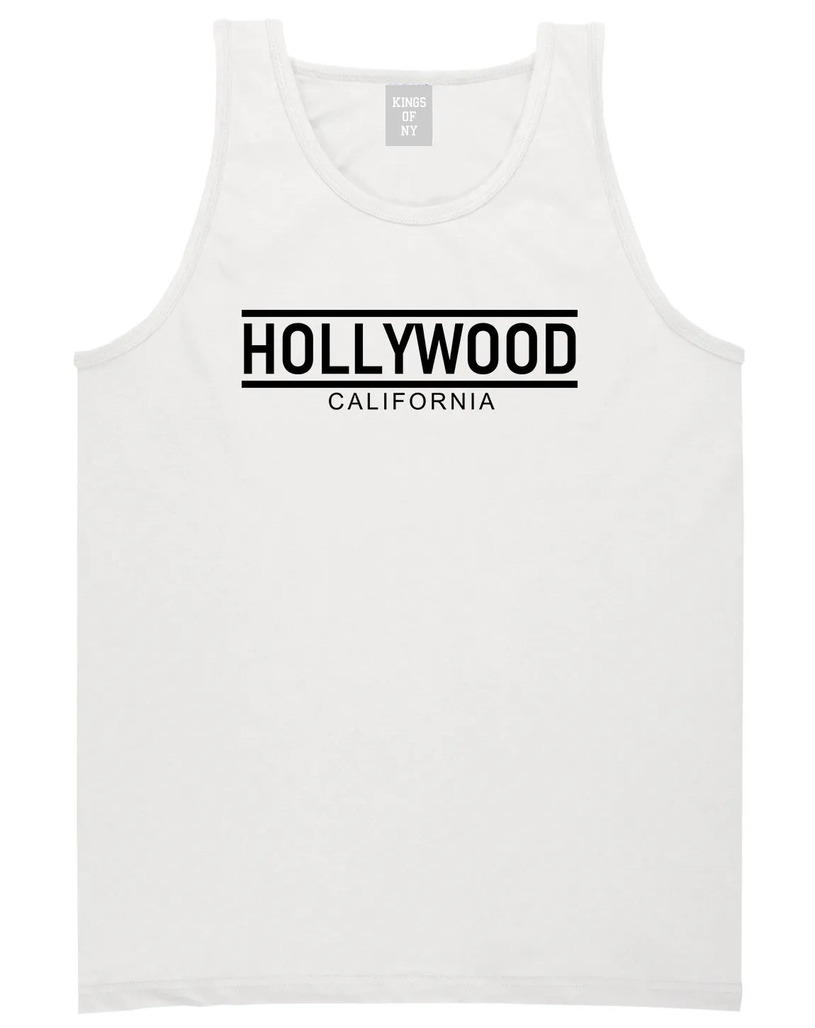 Hollywood California City Lines Mens Tank Top T-Shirt