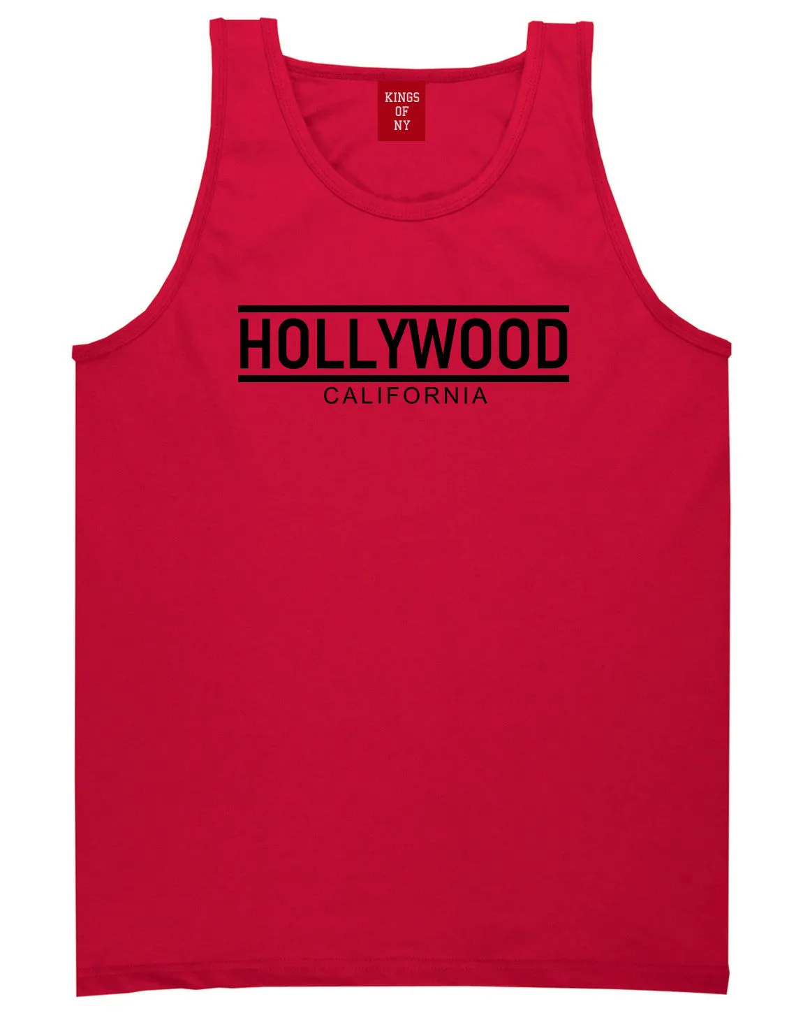 Hollywood California City Lines Mens Tank Top T-Shirt