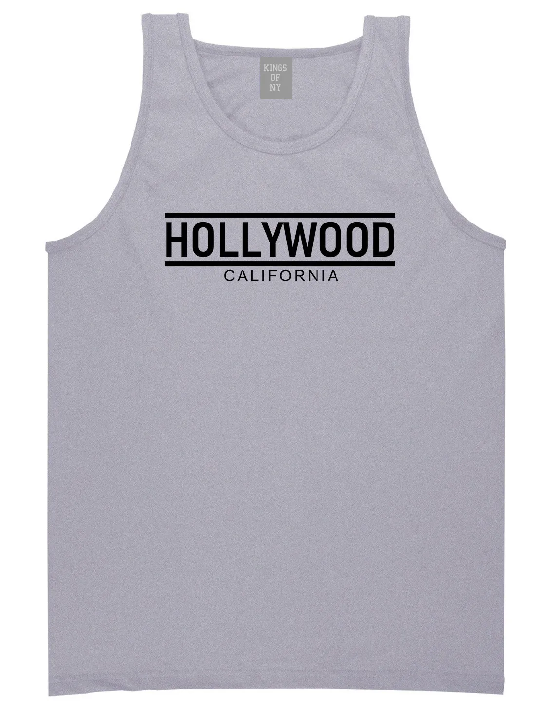Hollywood California City Lines Mens Tank Top T-Shirt