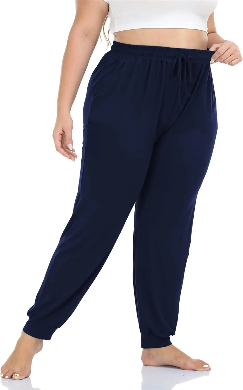 Kotii Women's Plus Size Joggers Plus Size Sweatpants Soft Lounge Pants Pajama Pants Workout Yoga Pants Casual
