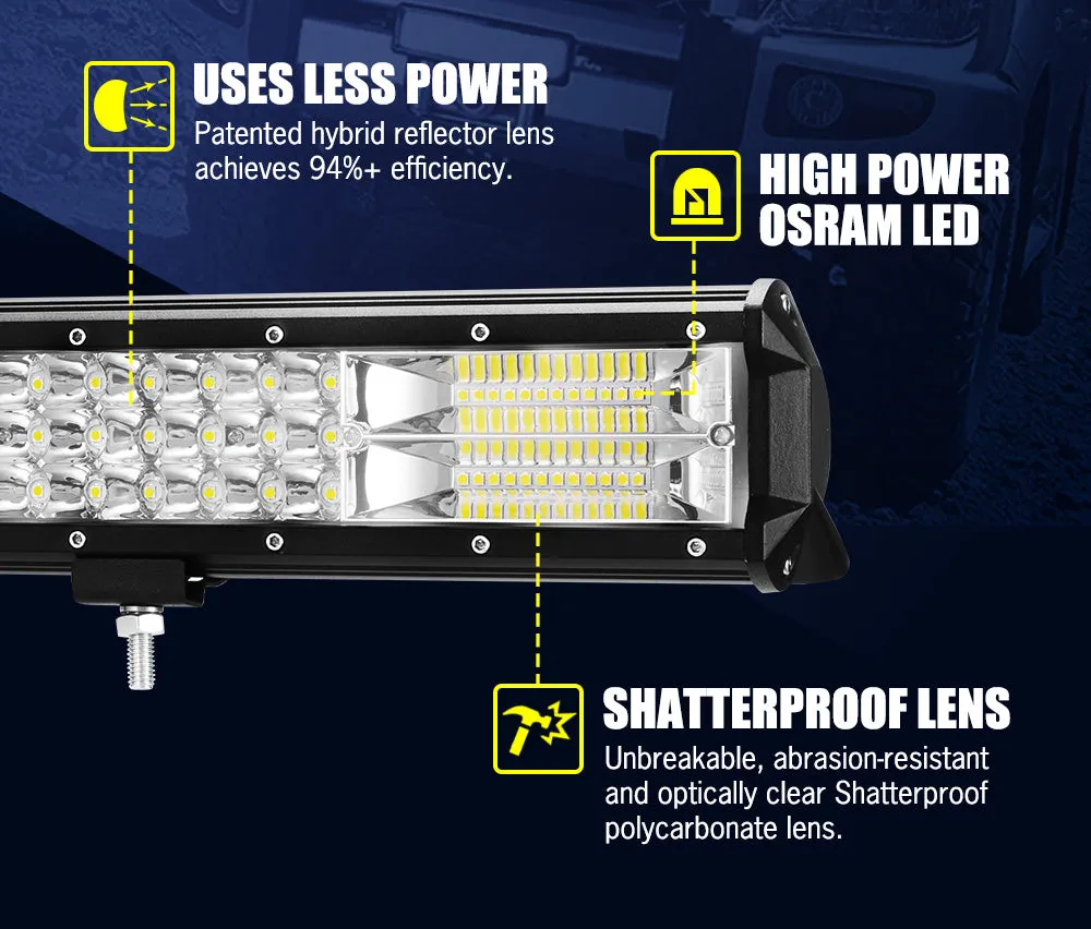 Lightfox 20inch Led Light Bar 1 Lux @ 480M IP68 8,950 Lumens