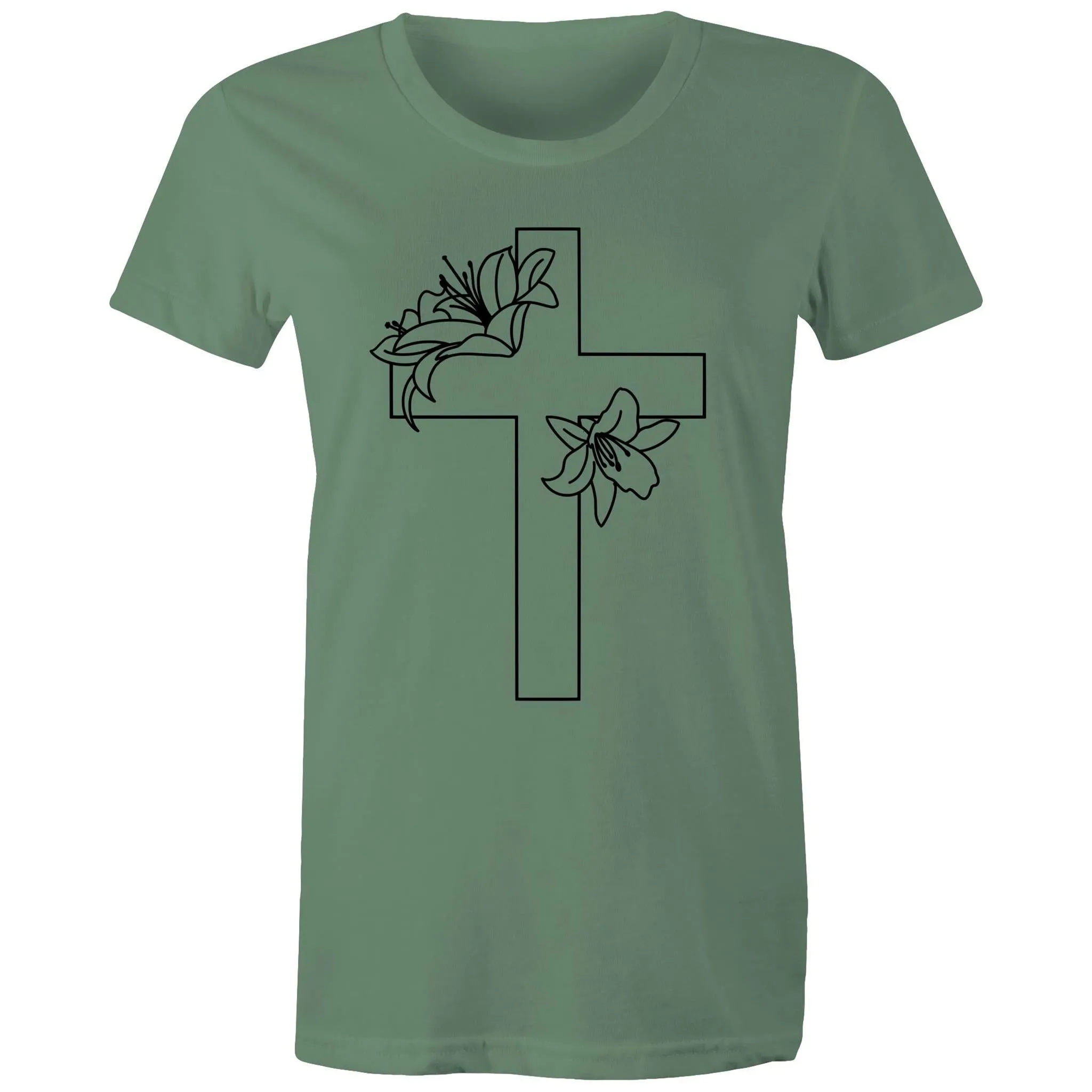 Lilies Cross Women's T-Shirt