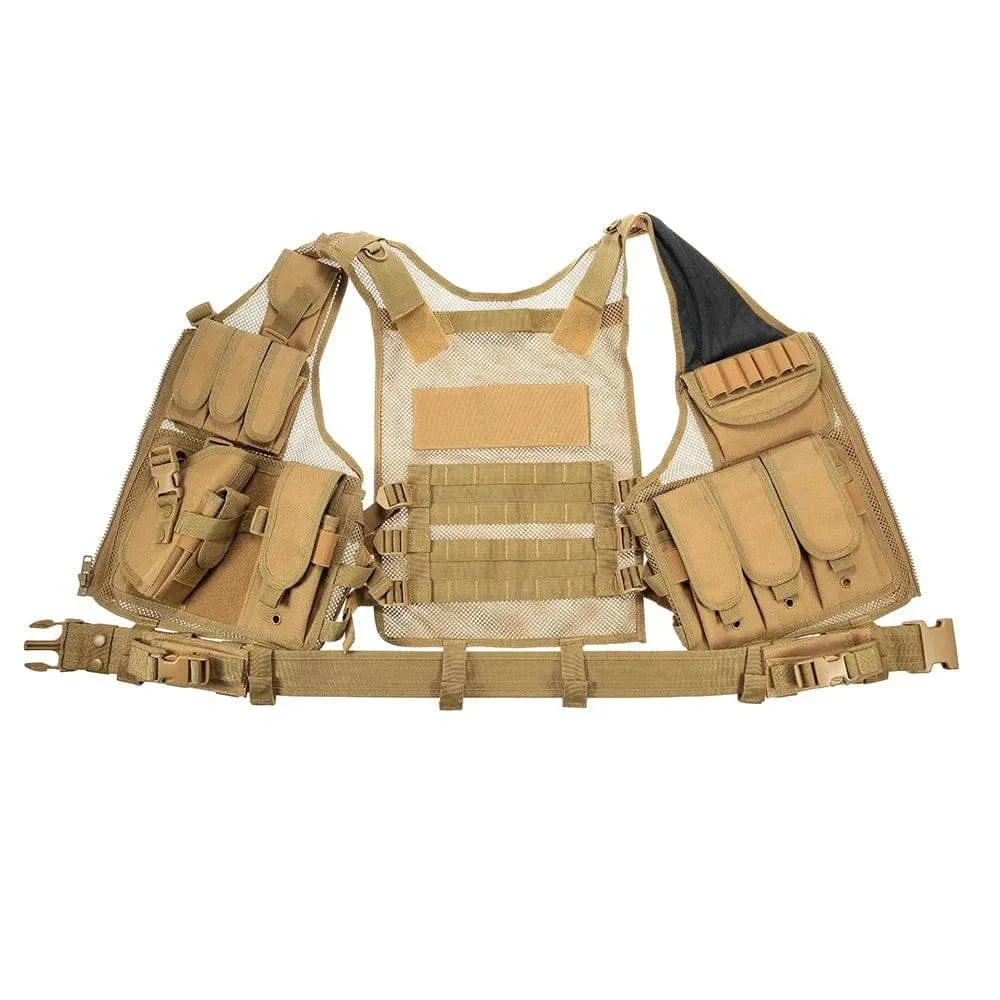Lixada Tactical Vest Men Hunting Vest Tactical Military Vest Camouflage Vest Body Molle Armor Outdoor Jungle Equipment 5 Color