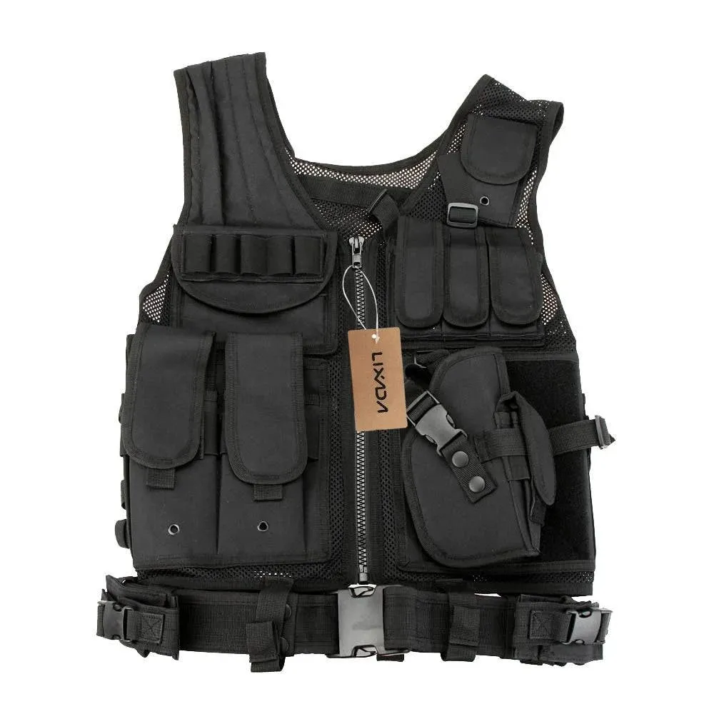 Lixada Tactical Vest Men Hunting Vest Tactical Military Vest Camouflage Vest Body Molle Armor Outdoor Jungle Equipment 5 Color