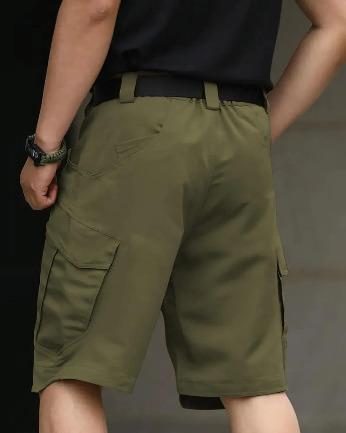 Mens Hiking Cargo Shorts Casual Tactical Waterproof Shorts for Work Golf Fishing with 6 Pockets