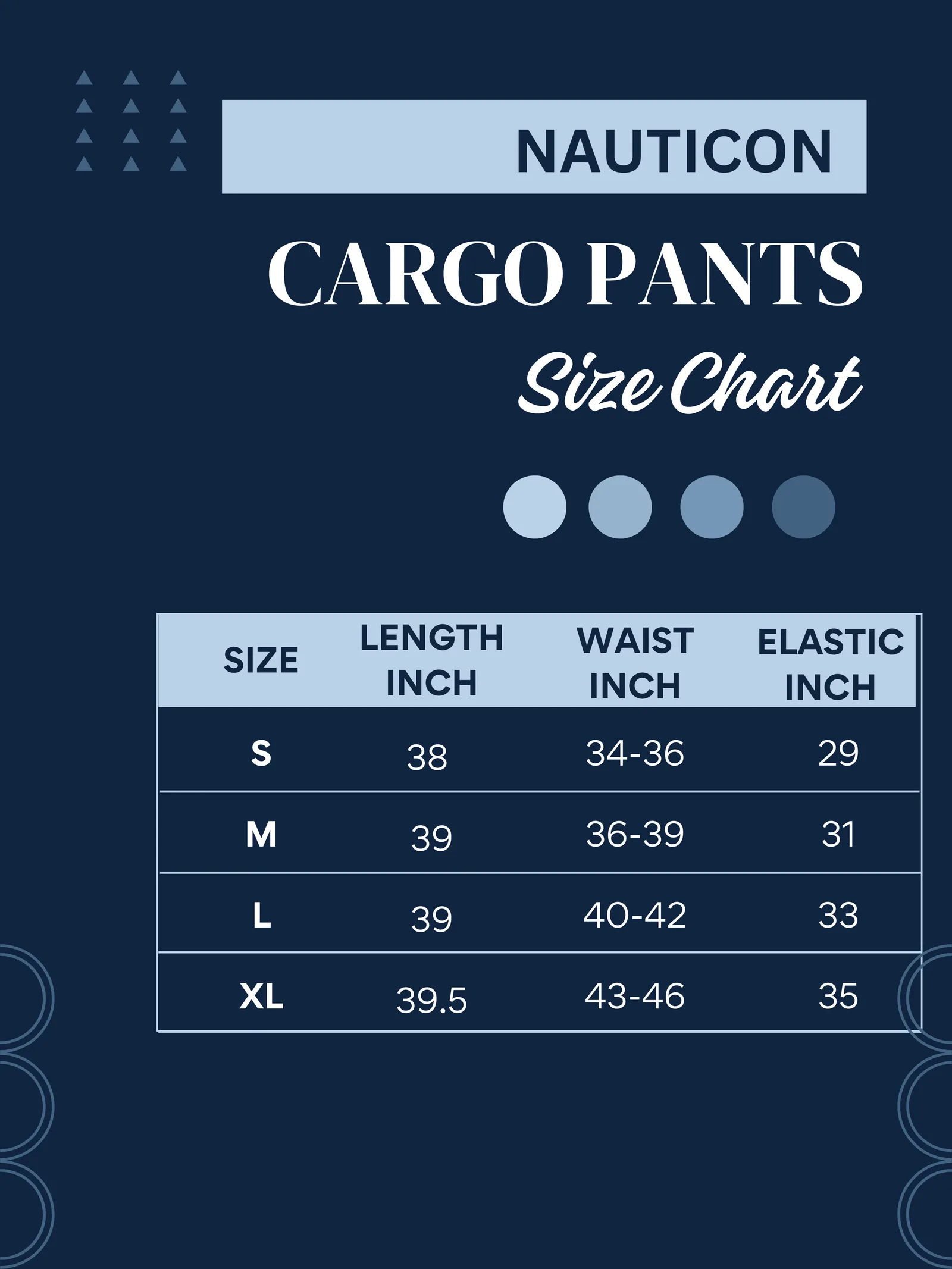 Nauticon Cargo Pant for Men Navy Blue