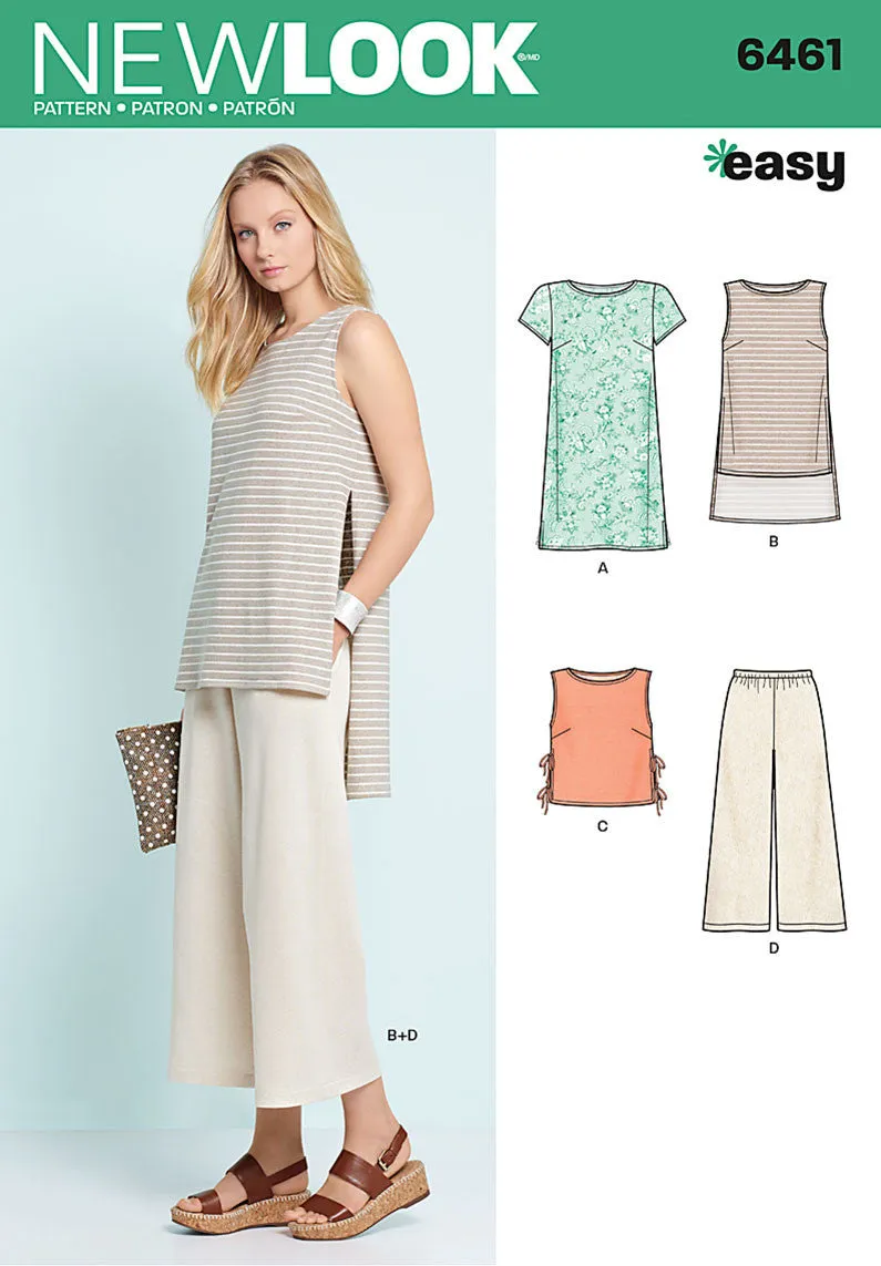 NL6461 Misses' Dress, Tunic, Top and Cropped Pants