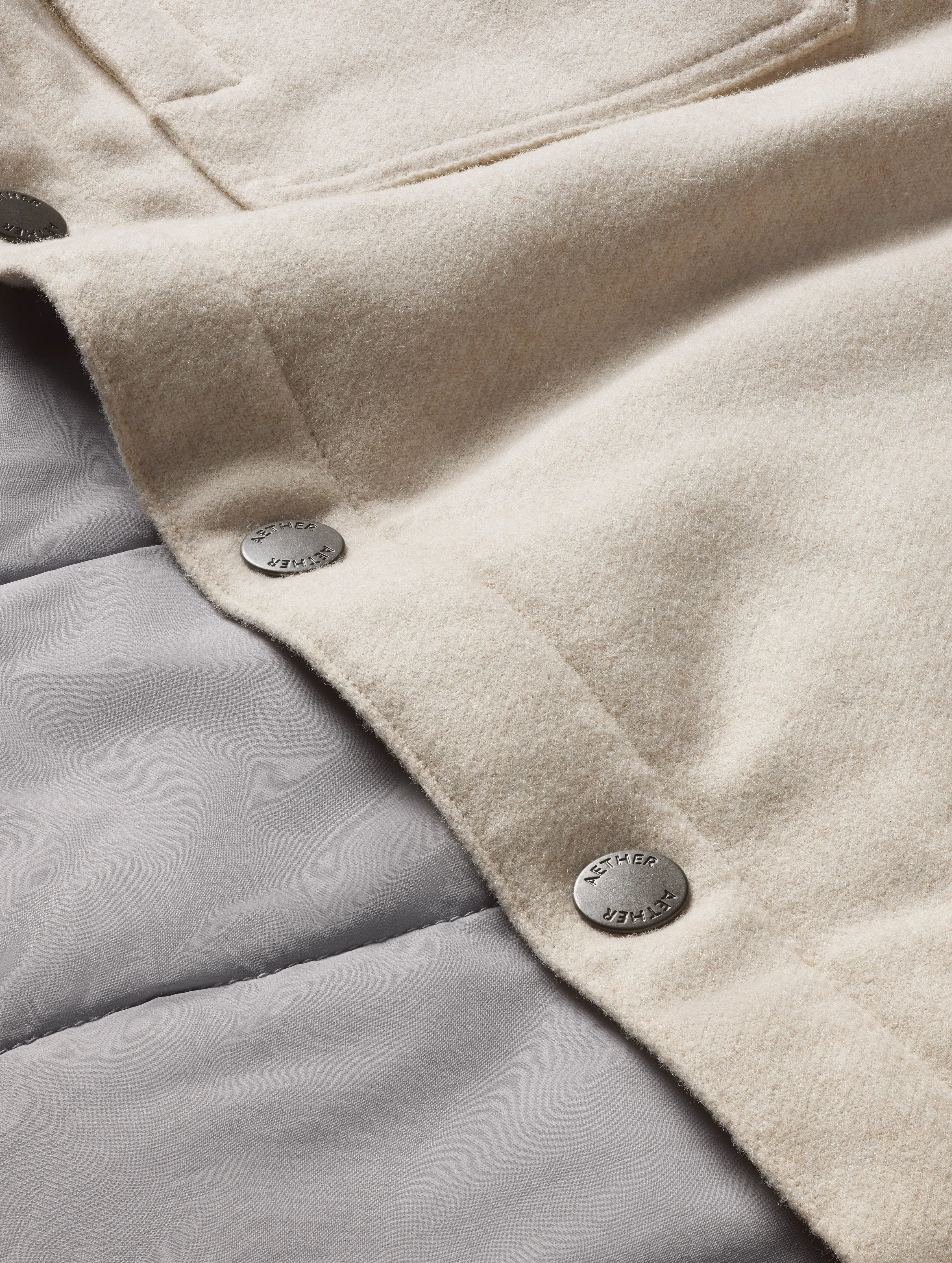Nova Insulated Button-Down - Bone Heather