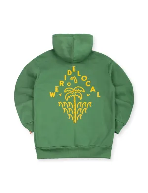 ORIGINS PINE GREEN ZIPPED HOODIE | SS '20