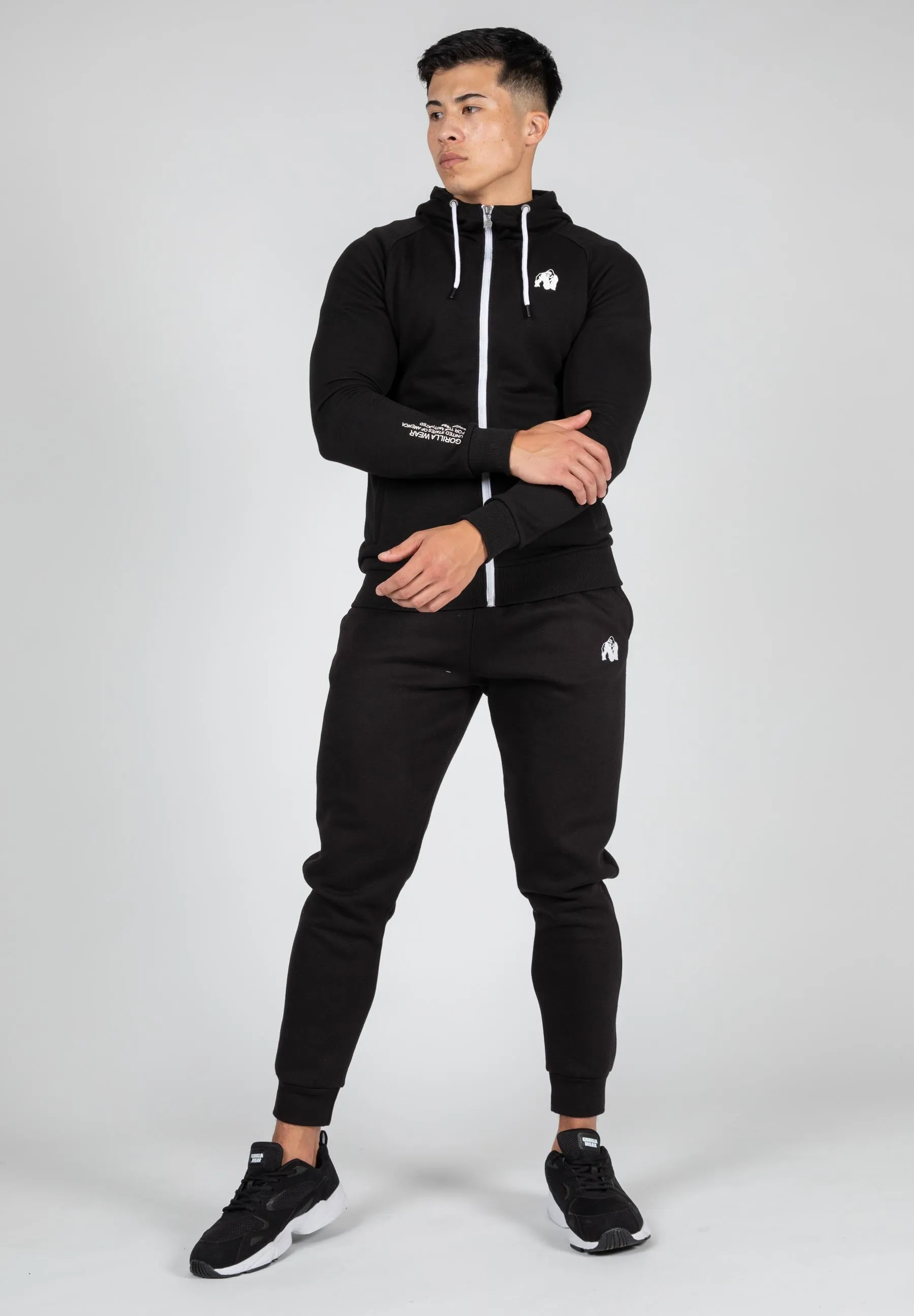 Payette Zipped Hoodie - Black