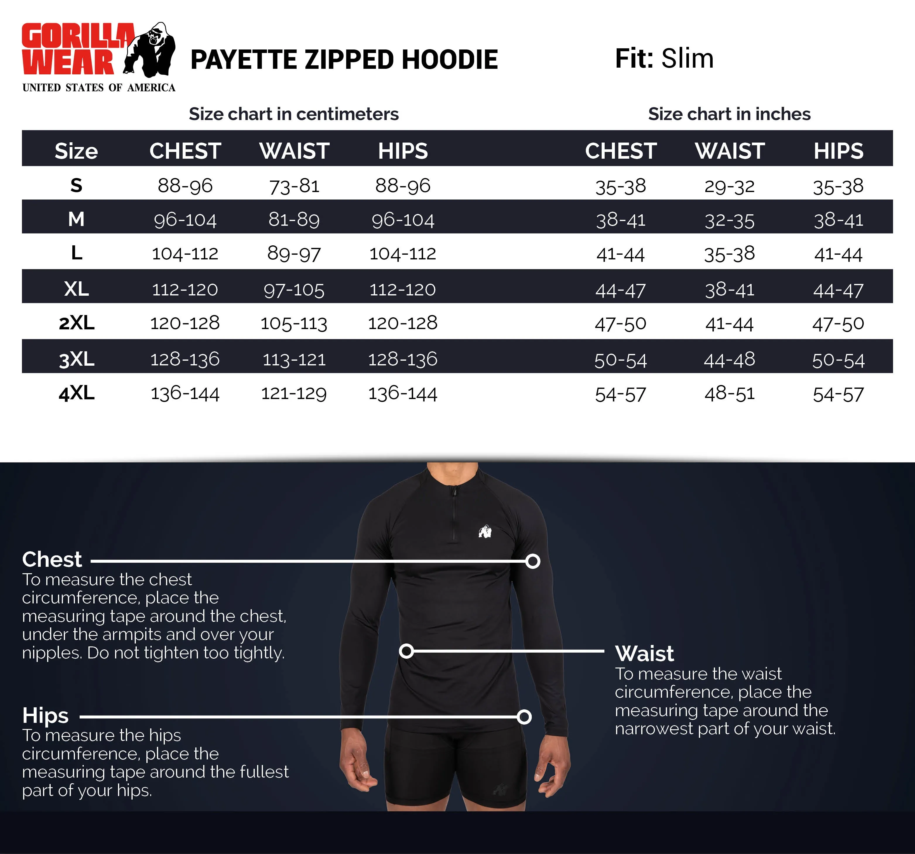 Payette Zipped Hoodie - Black
