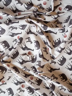 Printed Cotton - Safari Beige