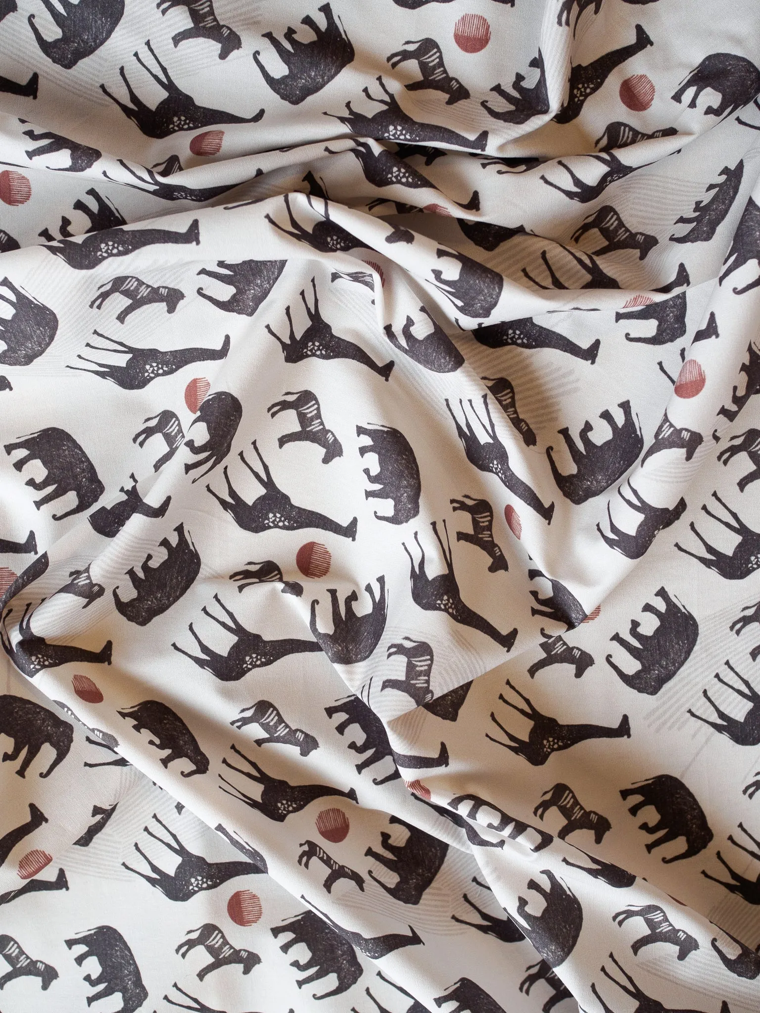 Printed Cotton - Safari Beige