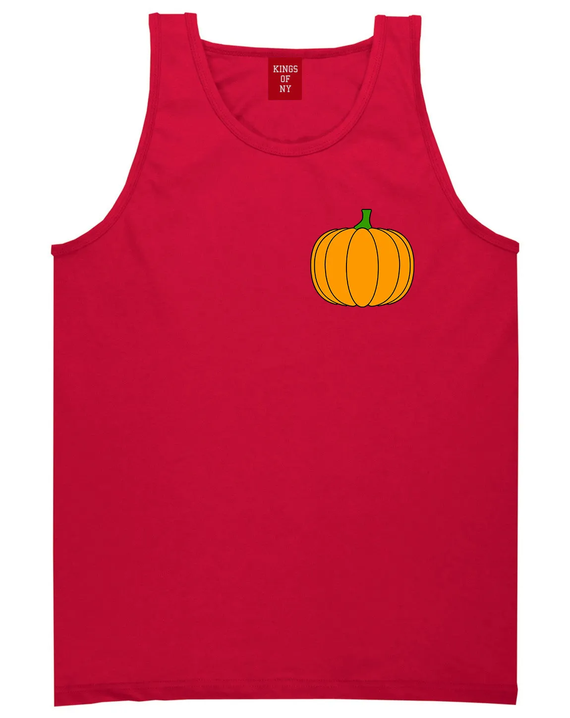 Pumpkin Fall Chest Mens Tank Top T-Shirt