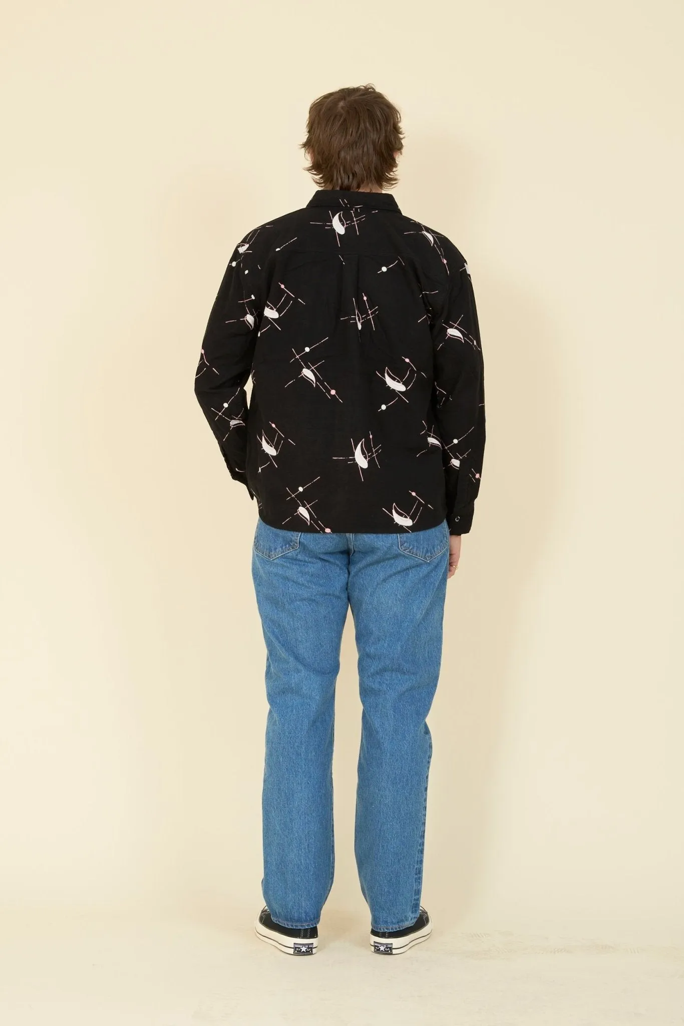 Rats Atomic Print Flannel Blond Shirt