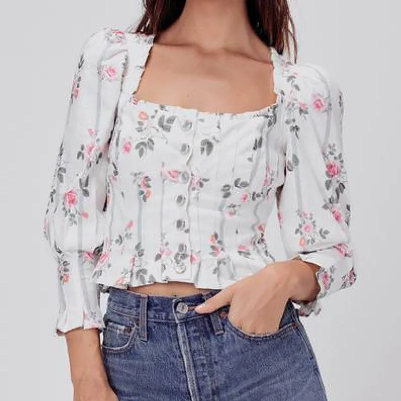 Rose Stripe Blouse