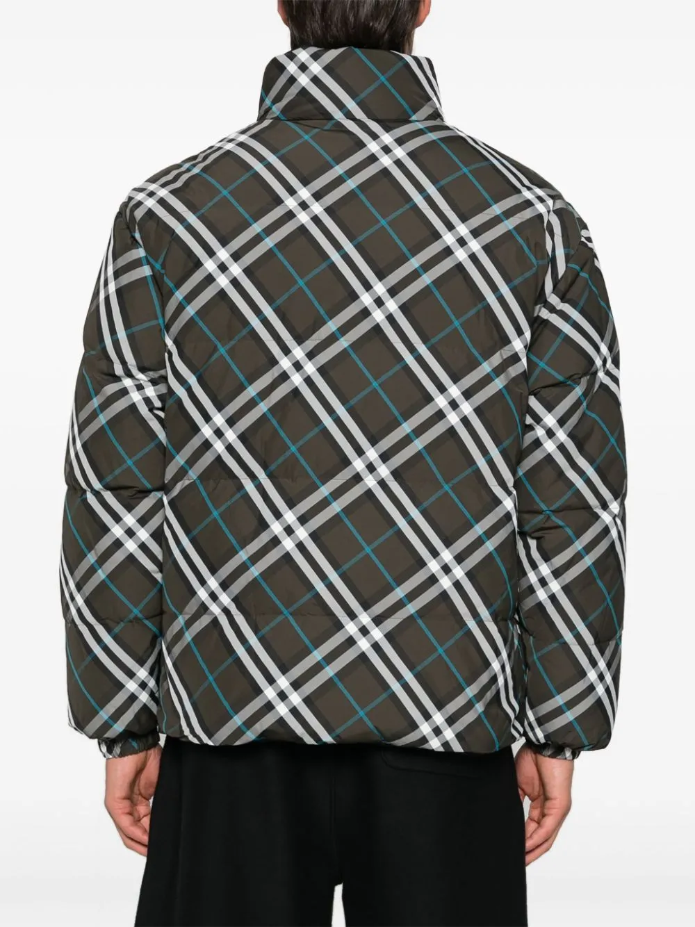 Vintage-Check Puffer Jacket