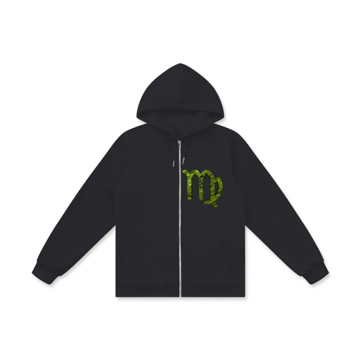 Virgo Women's Cotton Zip Hoodie
