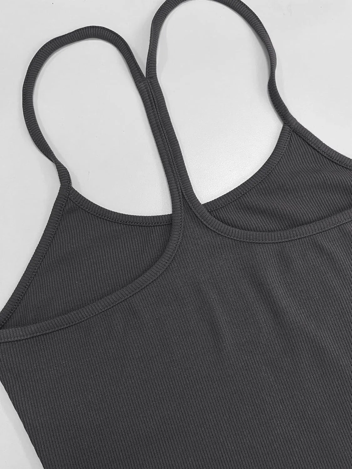 Women Workout Tops Racerback Tank Tops Basic Cute Summer 2025 Camisole Crew Neck Going Out Slim Fit Shirts