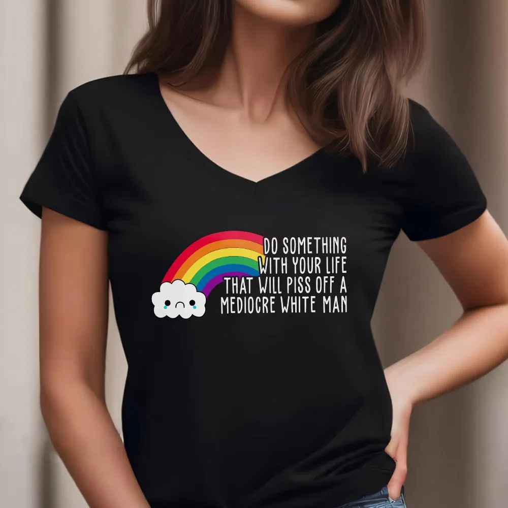 Women's V-neck T-shirt TSVB496