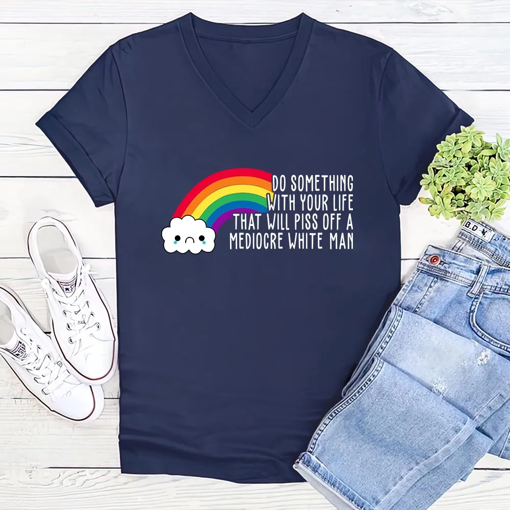 Women's V-neck T-shirt TSVB496