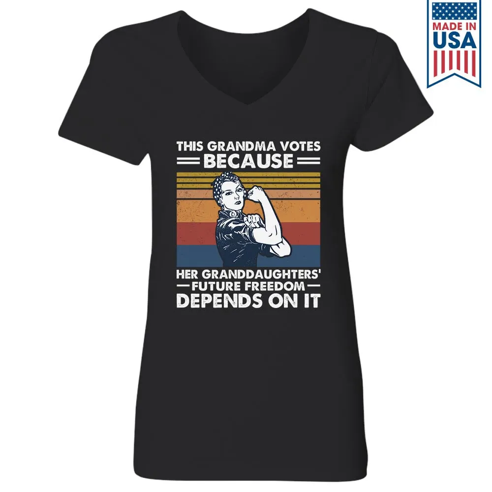 Women's V-neck T-shirt TSVB574