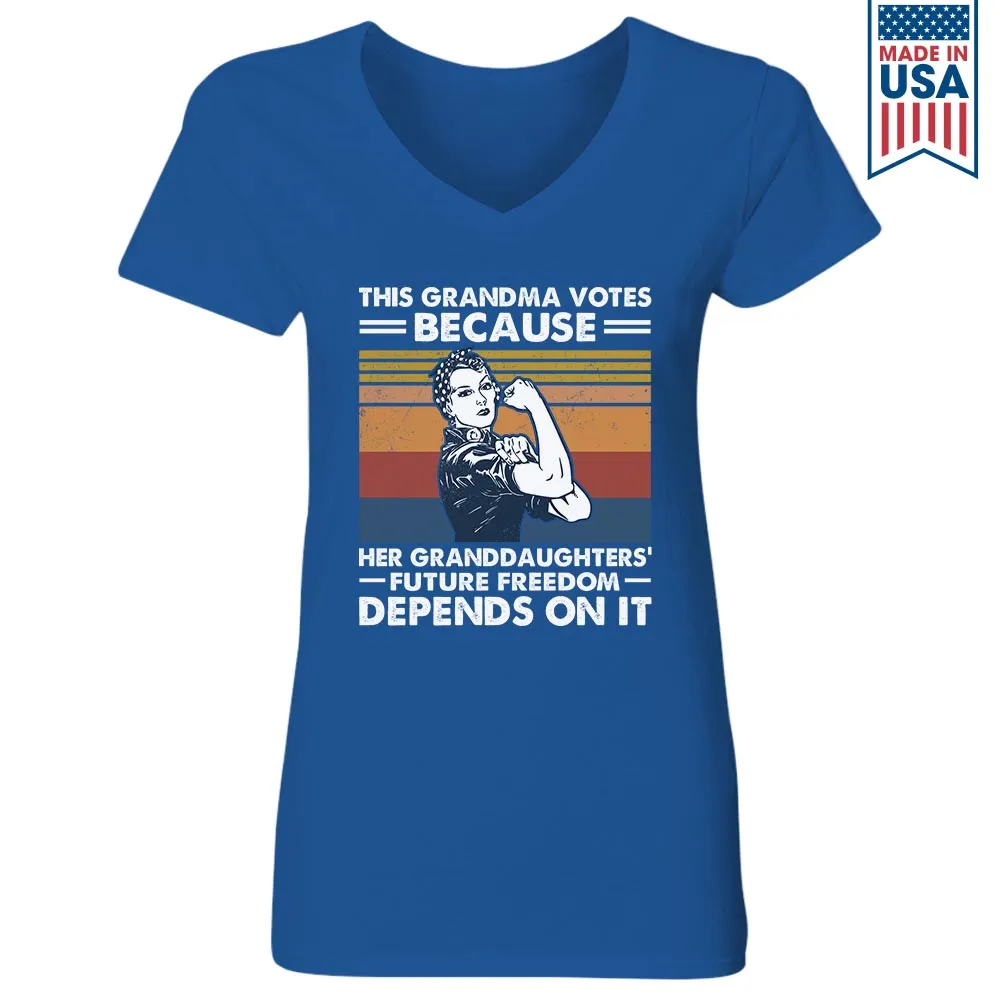 Women's V-neck T-shirt TSVB574