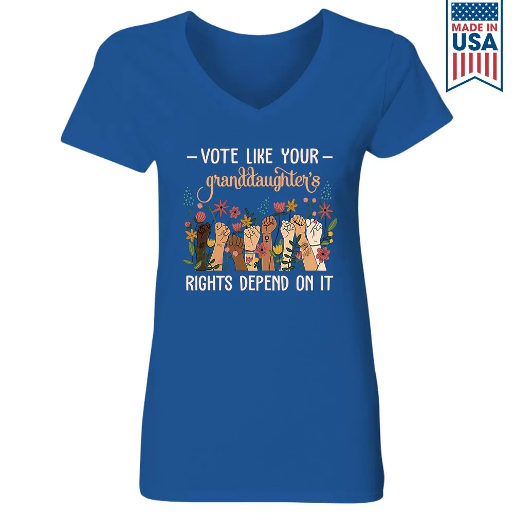 Women's V-neck T-shirt TSVB584