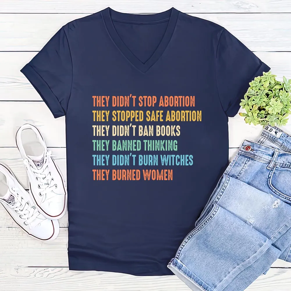 Women's V-neck T-shirt TSVB652