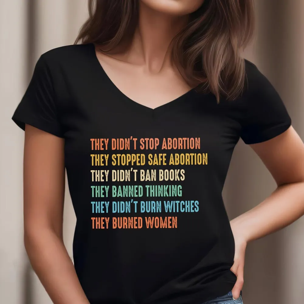 Women's V-neck T-shirt TSVB652