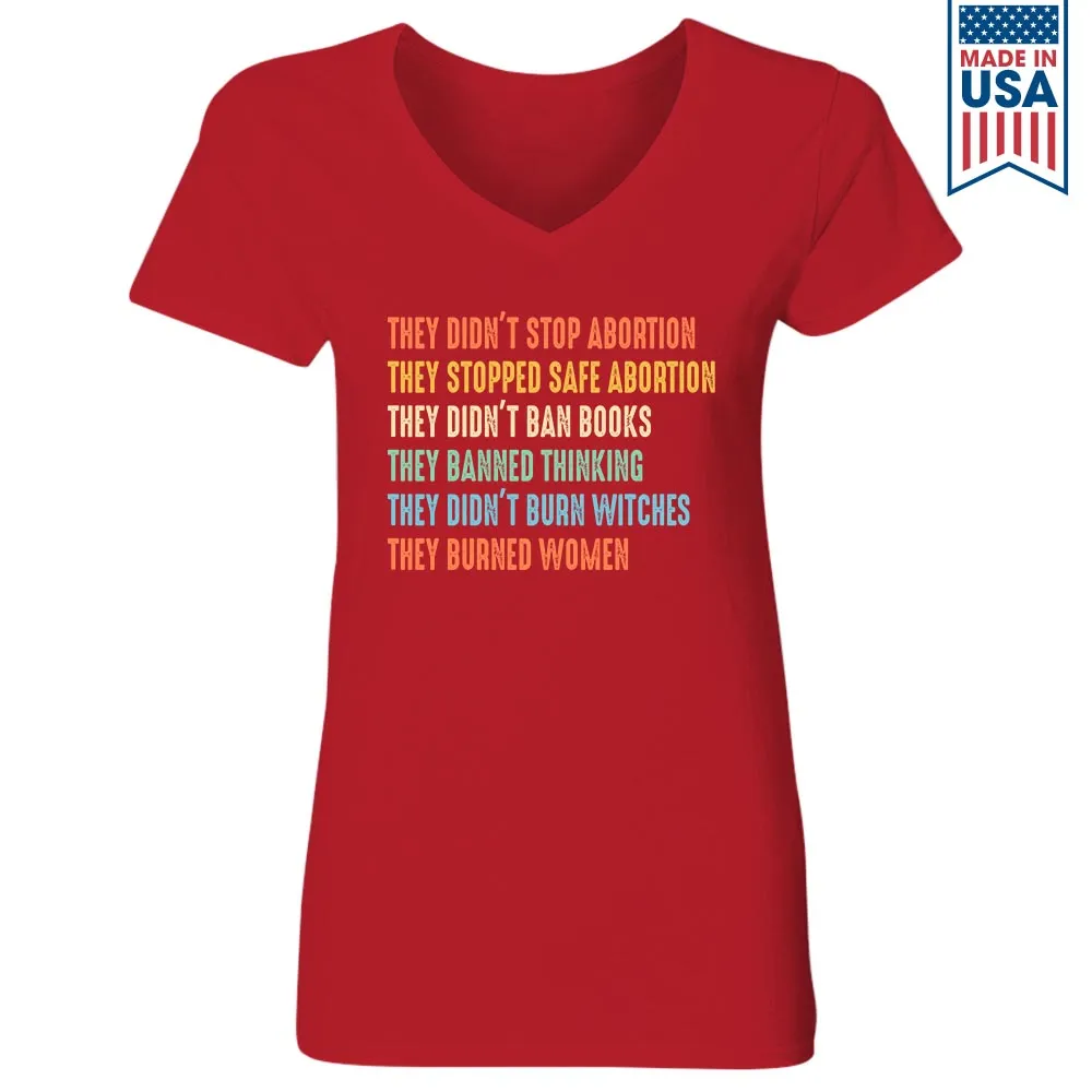 Women's V-neck T-shirt TSVB652