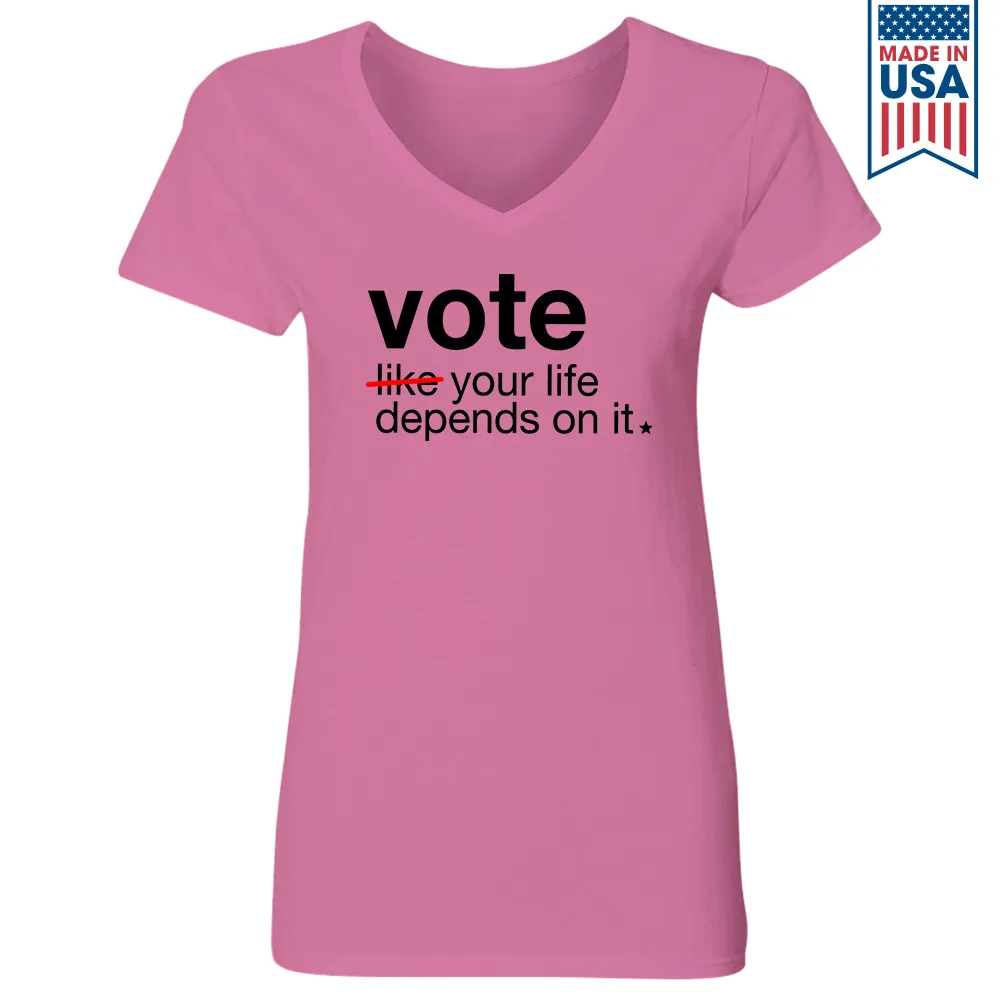 Women's V-neck T-shirt TSVW423