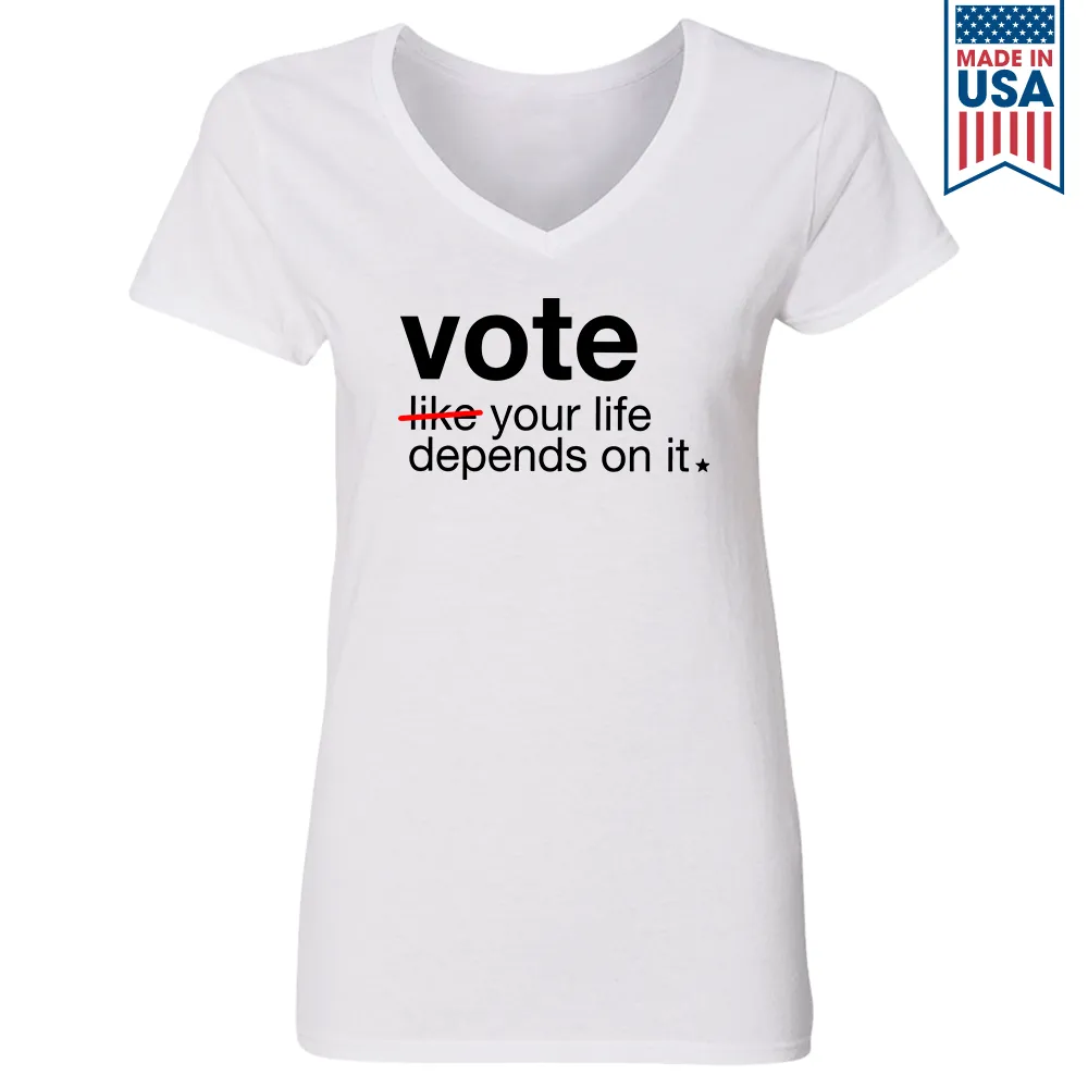 Women's V-neck T-shirt TSVW423