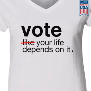 Women's V-neck T-shirt TSVW423